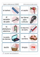 Vista previa - Juegos / Gamificación - higiene y cuidado personal Español juego DOMINÓ juego primaria / E.L.E - página 3