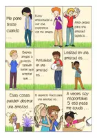 Vista previa - Presentaciones - AMISTAD - carteles para actividades de conversación / tarjetas de reflexión Español - página 3