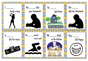 Vorschau - Spiele - Stop & Swap Cards - Simple Present - Seite 3