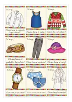 Aperçu - Jeux - Yo tengo… ¿Quién tiene? la ropa jeu Espagnol - Page 3