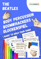 Vorschau - Präsentationen/Tafelbilder - Musik 🎶 Beatles Song für Bodypercussion Boomwhackers Glockenspiel Popmusik - Deckblatt