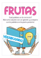 Aperçu - Jeux - frutas clip cards Espagnol (vocabulario Español) - Page 1