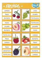 Aperçu - Jeux - frutas clip cards Espagnol (vocabulario Español) - Page 3