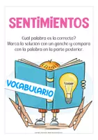 Aperçu - Jeux - sentimientos clip cards Espagnol (vocabulario Español) - Page 1