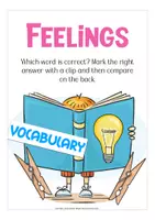 Vista previa - Juegos / Gamificación - feelings and emotions clip cards English / Inglés (sentimientos) - página 1