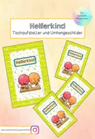 Vorschau - Bildkarten - Helferkind - Tischaufsteller und Umhängeschilder - Deckblatt