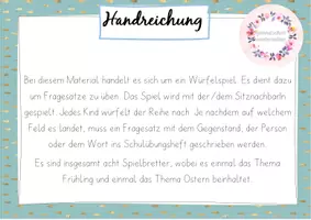 Vorschau - Spiele - Würfelspiel zum Thema Frageätze - Seite 1