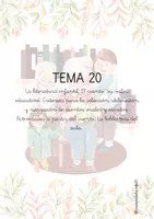 Vista previa - Tarjetas / Manipulativos - Portadas oposiciones Ed. Infantil: temas del 20 al 23 - Portada