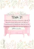 Vista previa - Tarjetas / Manipulativos - Portadas oposiciones Ed. Infantil: temas del 20 al 23 - página 1