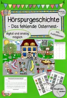 Vorschau - Arbeitsblätter - Hörspurgeschichte - Das fehlende Osternest (Frühling/Ostern) - Deckblatt