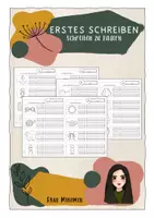 Vorschau - Arbeitsblätter - Schreiben zu Bildern Frau Minimin - Deckblatt