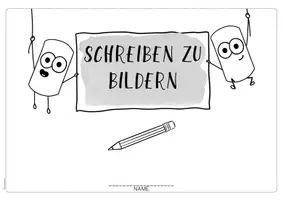 Vorschau - Arbeitsblätter - Schreiben zu Bildern Frau Minimin - Seite 1
