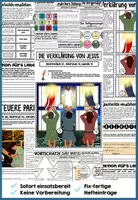 Vorschau - Unterrichtsreihen - Jesus in der Bibel - Interaktives Forscherheft bzw. Arbeitsblätter - 10 wichtige Ereignisse / Bibelgeschichten | Taufe, Versuchung, Hochzeit zu Kana, 12 Apostel, Bergpredigt, Heilungen, Verklärung u.v.m - Seite 3