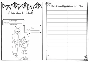 Vorschau - Arbeitsblätter - Mini-Arbeitsheft DaZ "Herzlich willkommen" - Seite 3