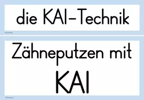 Vorschau - Präsentationen/Tafelbilder - Tafelmaterial: Zähne putzen - KAI-Methode - Seite 3
