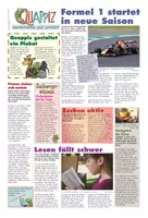 Vorschau - Text - QUAPPIZ-Kindernachrichten, Ausgabe 19.03.2022 - Deckblatt