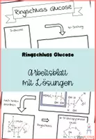 Vorschau - Arbeitsblätter - Arbeitsblatt "Ringschluss Glucose" - Deckblatt