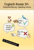 Vorschau - Stundenentwürfe - Speaking Activity Pets - Are you scared of ____? - Deckblatt