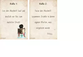 Vorschau - Fördermaterial/Inklusion - Reziprokes Lesen - Rollenkarten - Seite 2