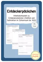 Vorschau - Arbeitsblätter - Entdeckerpäckchen (Addition und Subtraktion Zahlenraum 1000) - Deckblatt