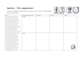 Vorschau - Stundenentwürfe - Shakespeares "To be or not to be" - analyzing film adaptations - Seite 3