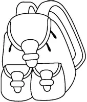 Aperçu - Matériel pour travaux manuels / dessin - Coloriage Sac à dos - Page de couverture