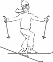 Aperçu - Matériel pour travaux manuels / dessin - Coloriages ski - Page de couverture