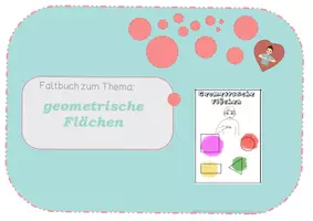 Vorschau - Mal- und Bastelvorlagen - Geometrieheft - Flächen- Faltbuch in der Gebärdensprache - Deckblatt