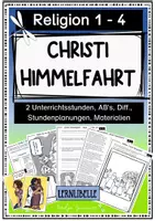 Vorschau - Stundenentwürfe - Materialpaket "Was nach Ostern geschah" - Der Weg nach Emmaus, Christi Himmelfahrt, Pfingsten - Seite 1