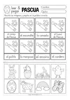 Vista previa - Unidades / Secuencias / Situaciones de Aprendizaje - Pascua leer y pegar hojas de trabajo primaria - página 3