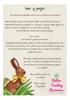 Aperçu - Apprentissages en autonomie - Pascua Espagnol leer y pegar hojas de trabajo - Page 1