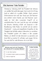 Vorschau - Stundenentwürfe - UPDATE Krieg Ukraine Russland - aktuelle Lage erklärt, Stationenarbeit, Lesetexte und Info-Poster (Wachsendes Paket) - Seite 2