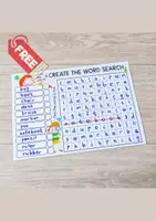 Vorschau - Stationenlernen - WordSearch Template - Deckblatt