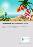 Vorschau - Arbeitsblätter - Lernaufgabe "Höchstpreise am Strand" - Deckblatt