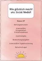 Vorschau - Stundenentwürfe - Wie glücklich macht uns Social Media? - Deckblatt