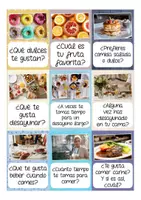 Aperçu - Cartes / Images - la comida - tarjetas para hablar Español / Espagnol - Page 1