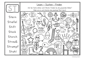 Vorschau - Arbeitsblätter - Sch-, Sp-, St-Laute-Paket - Seite 3