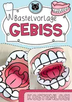 Vorschau - Mal- und Bastelvorlagen - Bastelvorlage | Gebiss | KOSTENLOS - Deckblatt