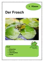 Vorschau - Arbeitsblätter - Der Frosch 1. Klasse - Deckblatt