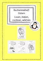 Vorschau - Arbeitsblätter - Rechenmalblätter Matheaufgaben Ostern - Lesemalblätter- Rechnen, lesen, würfeln, malen, Würfelspiel ZR 20 Klasse 1 Ostern Sale - Deckblatt