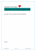 Vorschau - Arbeitsblätter - DAF Lesen und Leseüberprüfung - Deckblatt