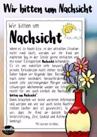 Vorschau - Anderer Materialtyp - Nachsicht / Rücksicht in der Schule - Elternbrief / Elternarbeit - Deckblatt