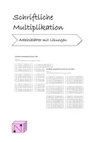Vorschau - Arbeitsblätter - Schriftliche Multiplikation AB - Seite 1