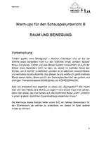 Vorschau - Aufgabenkarten - Darstellendes Spiel - WARM-UPs für den Schauspielunterricht 3 - Raum und Bewegung - Seite 2