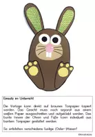 Vorschau - Mal- und Bastelvorlagen - Kunst: LUSTIGER (OSTER-)HASE Bastelvorlage - Seite 2