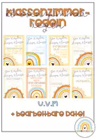 Vorschau - Poster - Regelplakate für den Klassenraum im Boho-Stil - Deckblatt