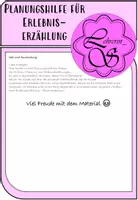 Vorschau - Arbeitsblätter - Schreibplan: Erlebniserzählung - Seite 1
