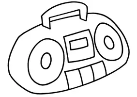 Aperçu - Matériel pour travaux manuels / dessin - Coloriage Radio - Page de couverture