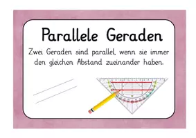 Vorschau - Präsentationen/Tafelbilder - Geometrie - Merkplakate Rechter Winkel Senkrechte Parallele - Seite 2