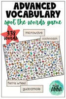 Vista previa - Juegos / Gamificación - Advanced Vocabulary SPOT THE WORDS - Portada